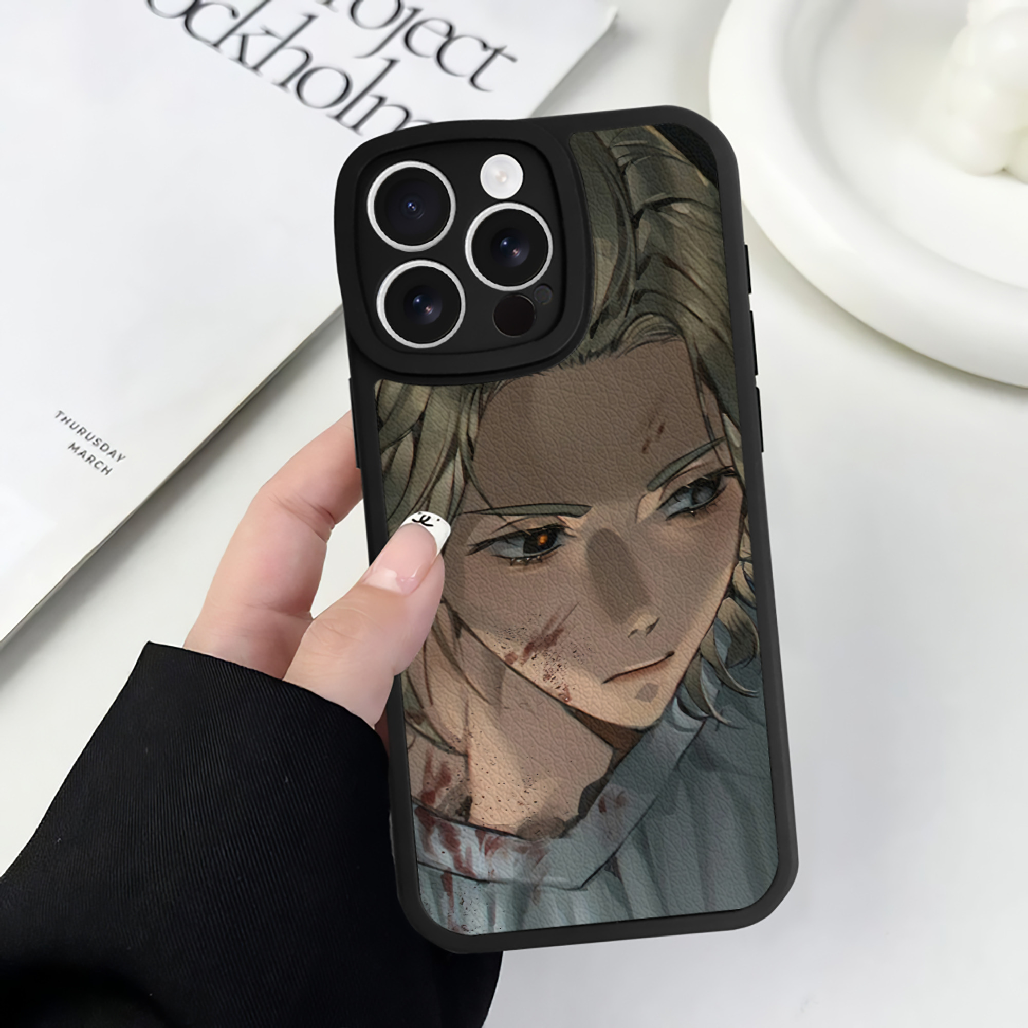 （画像用） 東京リベンジャーズ Tokyo Revengers 【iPhone 16シリーズ対応】シリコンスマホケース（レザー調） 材質：シリコン